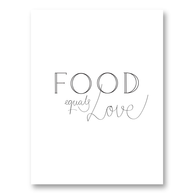 Food is Love Wall Art Print