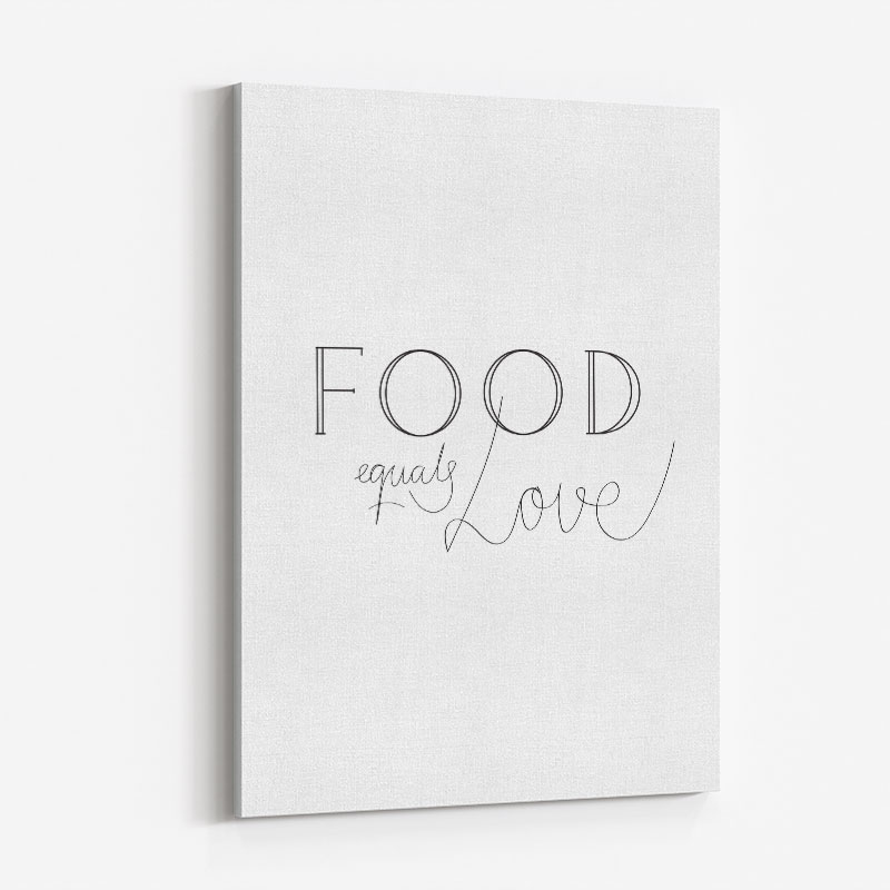 Food is Love Wall Art Print