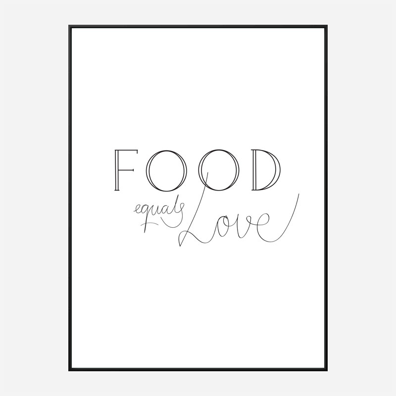 Food is Love Wall Art Print