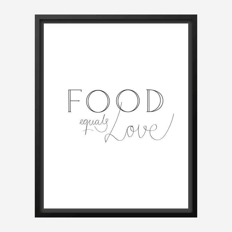 Food is Love Wall Art Print