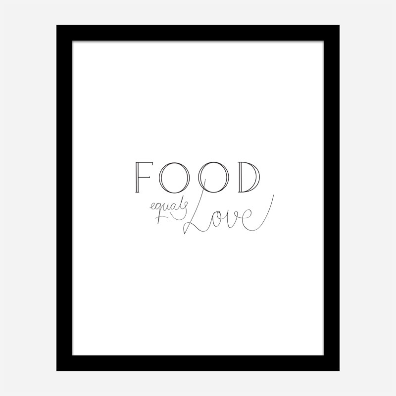 Food is Love Wall Art Print