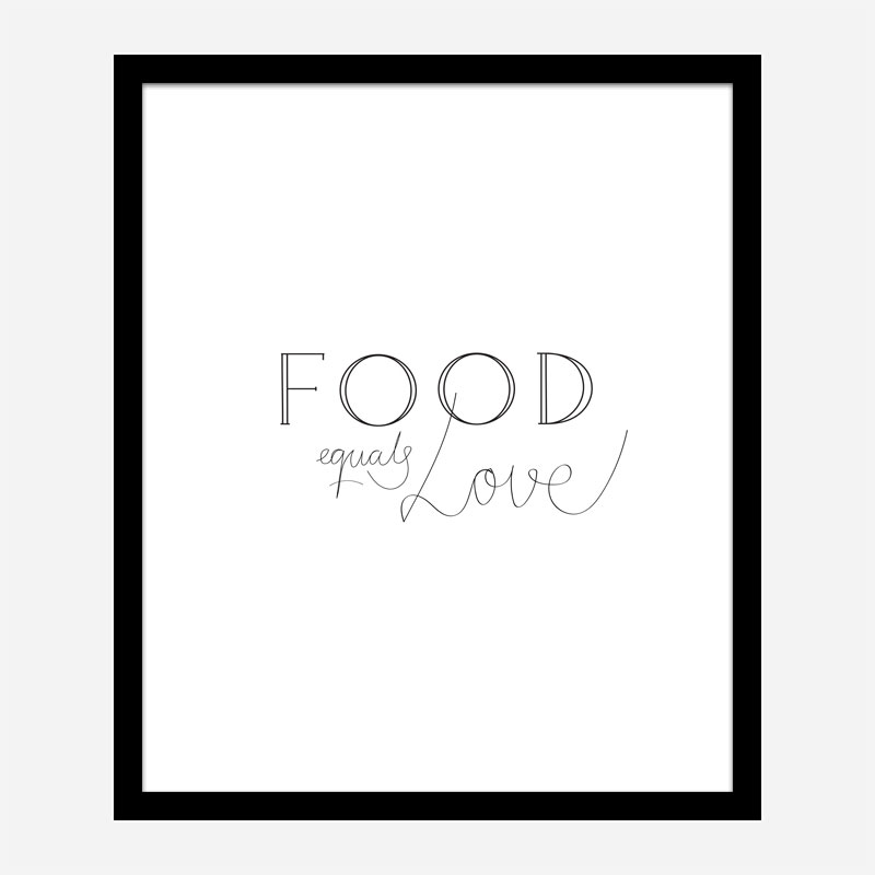 Food is Love Wall Art Print