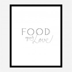 Food is Love Wall Art Print