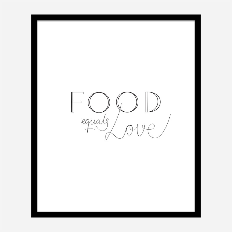 Food is Love Wall Art Print