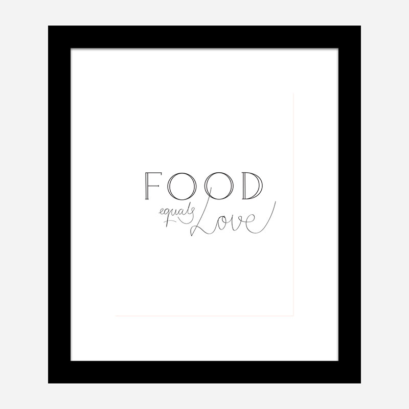 Food is Love Wall Art Print