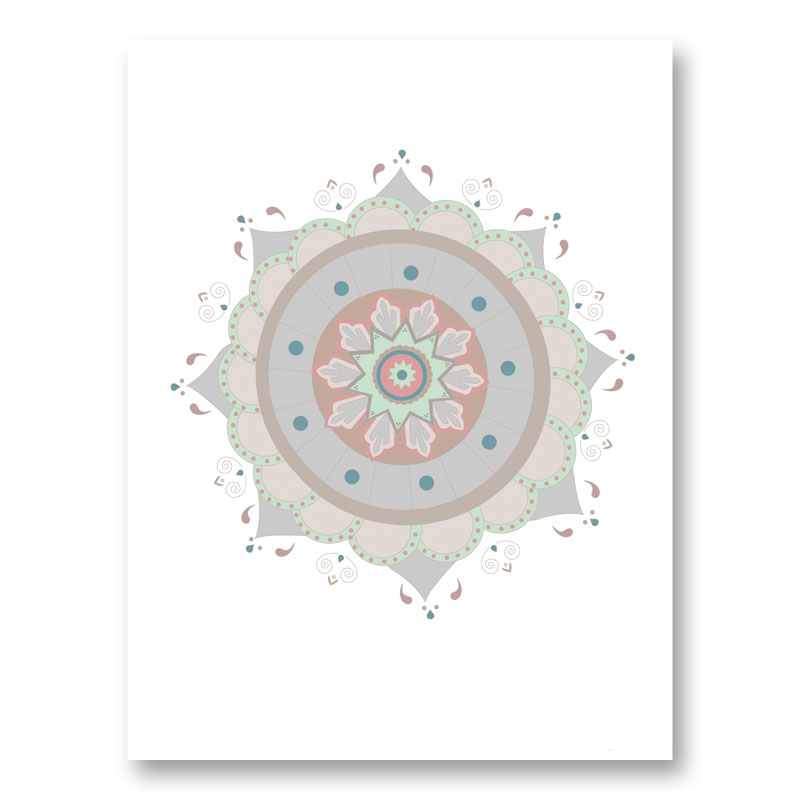 Mandala Fiesta Wall Art Print Mandala Fiesta Wall Art Print
