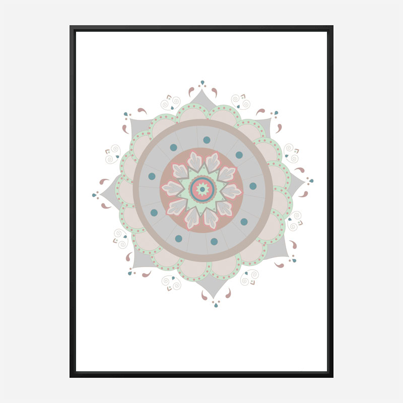 Mandala Fiesta Wall Art Print Mandala Fiesta Wall Art Print