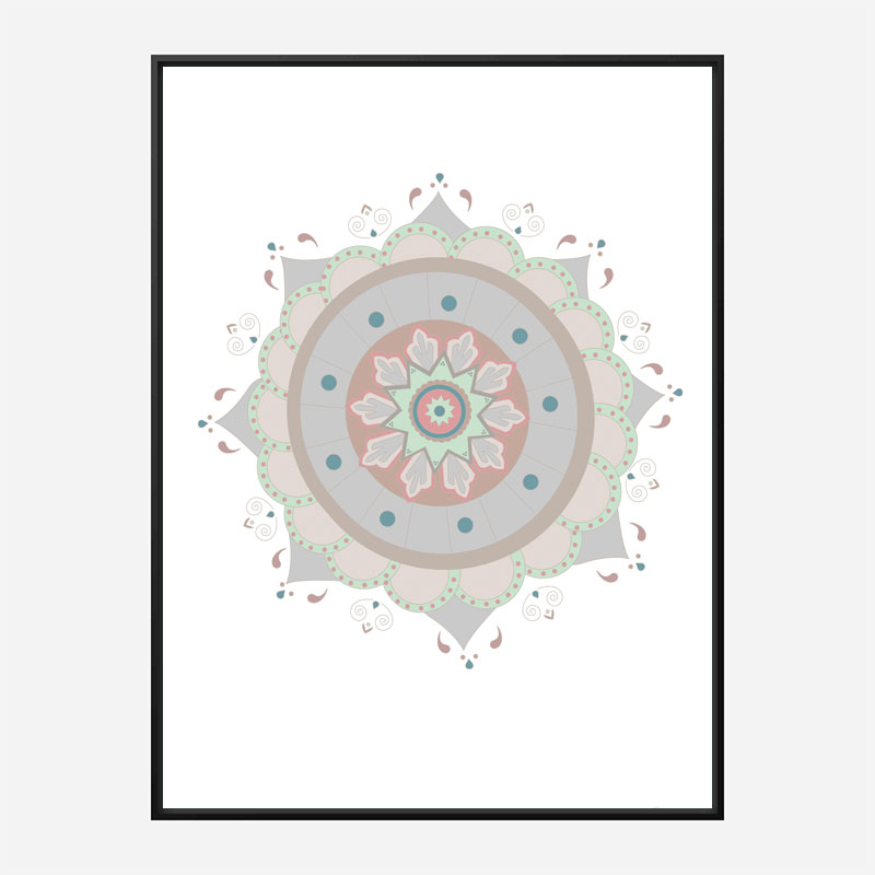 Mandala Fiesta Wall Art Print Mandala Fiesta Wall Art Print