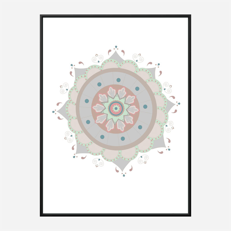 Mandala Fiesta Wall Art Print