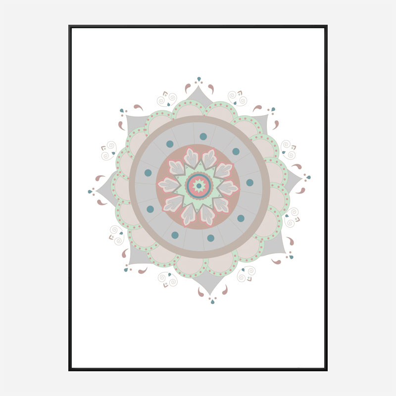 Mandala Fiesta Wall Art Print Mandala Fiesta Wall Art Print