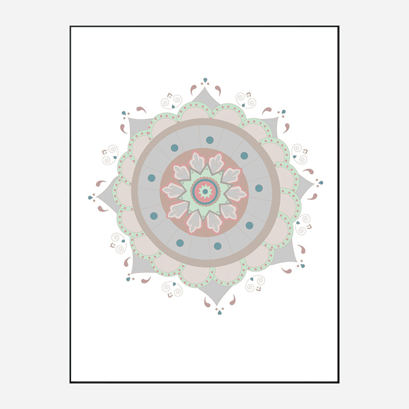 Mandala Fiesta Wall Art Print Mandala Fiesta Wall Art Print