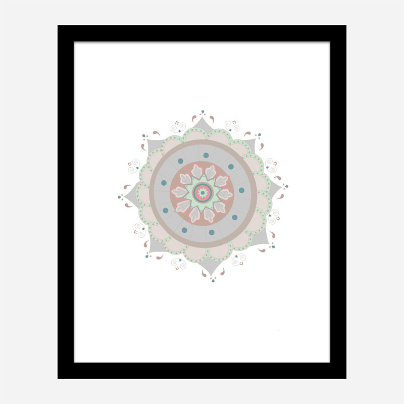 Mandala Fiesta Wall Art Print Mandala Fiesta Wall Art Print