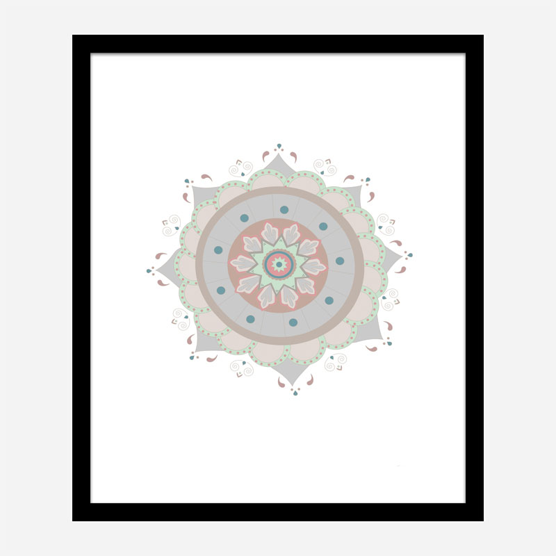 Mandala Fiesta Wall Art Print Mandala Fiesta Wall Art Print