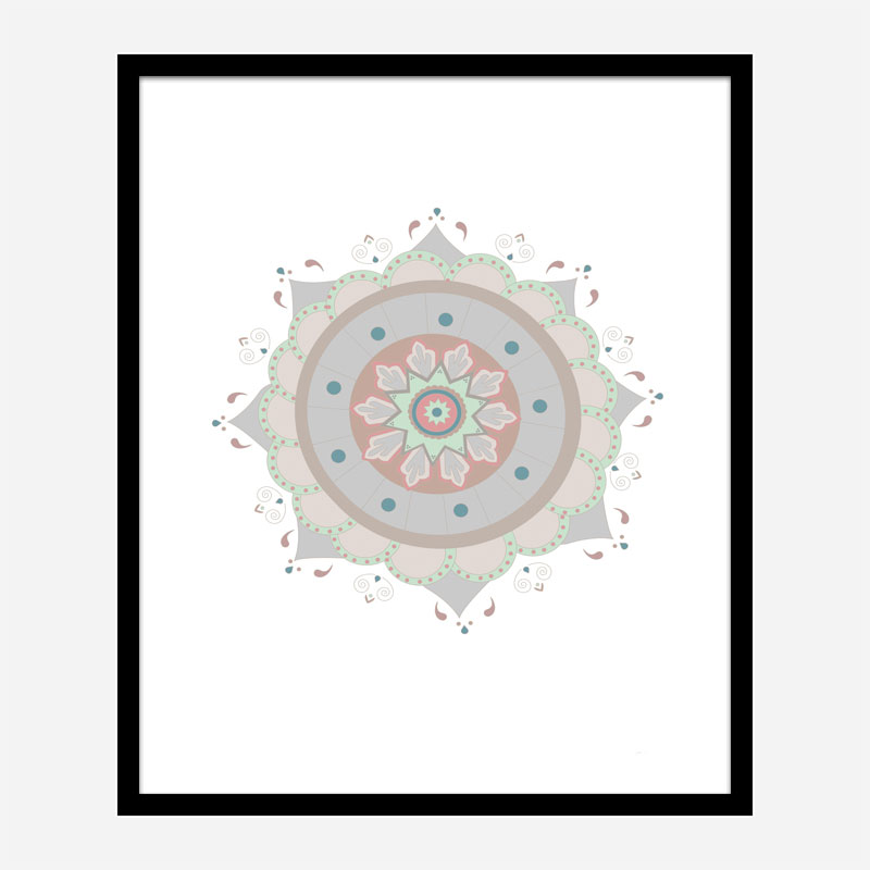 Mandala Fiesta Wall Art Print Mandala Fiesta Wall Art Print