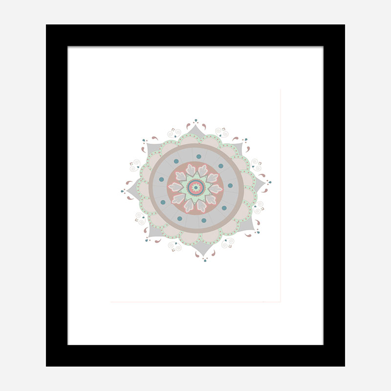 Mandala Fiesta Wall Art Print Mandala Fiesta Wall Art Print