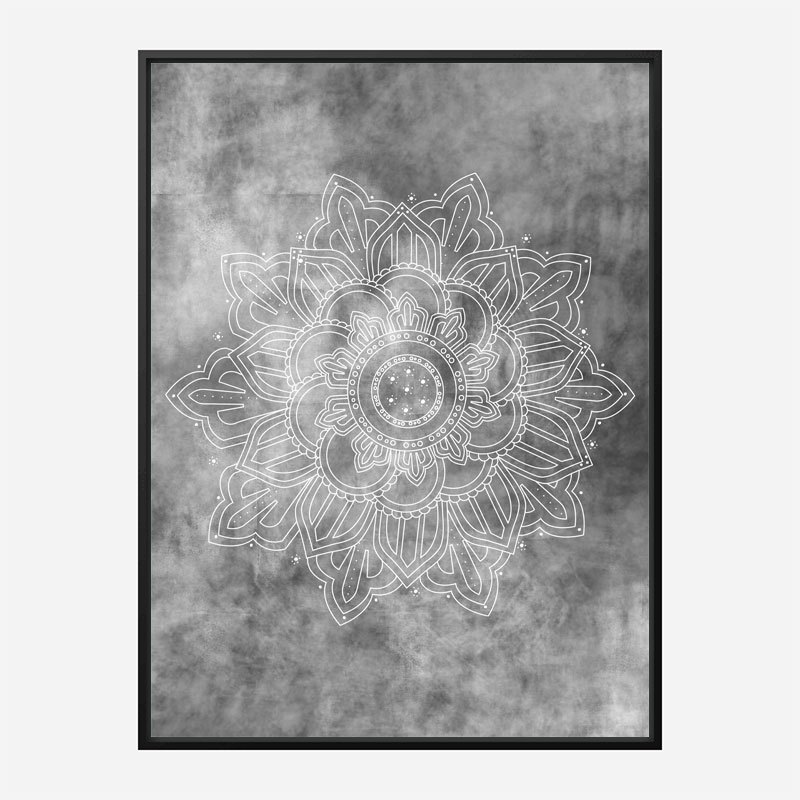 Mandala Smokey Wall Art Print