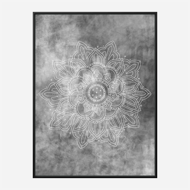 Mandala Smokey Wall Art Print