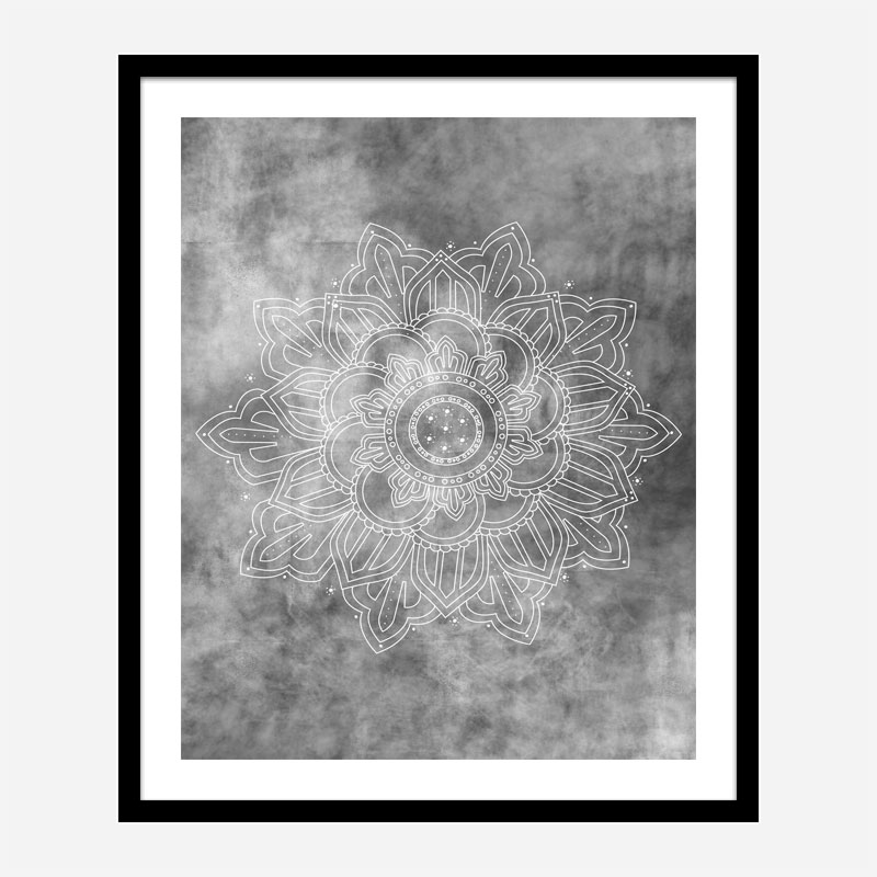 Mandala Smokey Wall Art Print