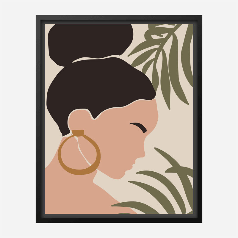 Boho Lady One Art Print