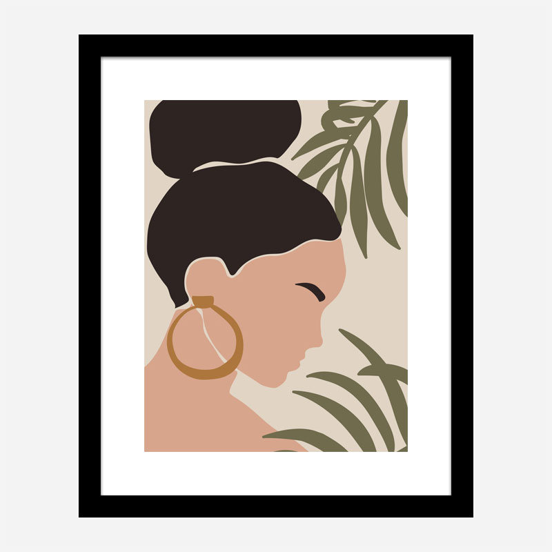 Boho Lady One Art Print