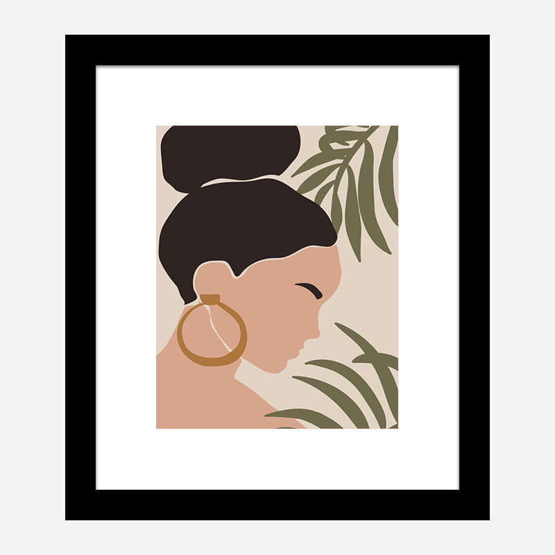 Boho Lady One Art Print