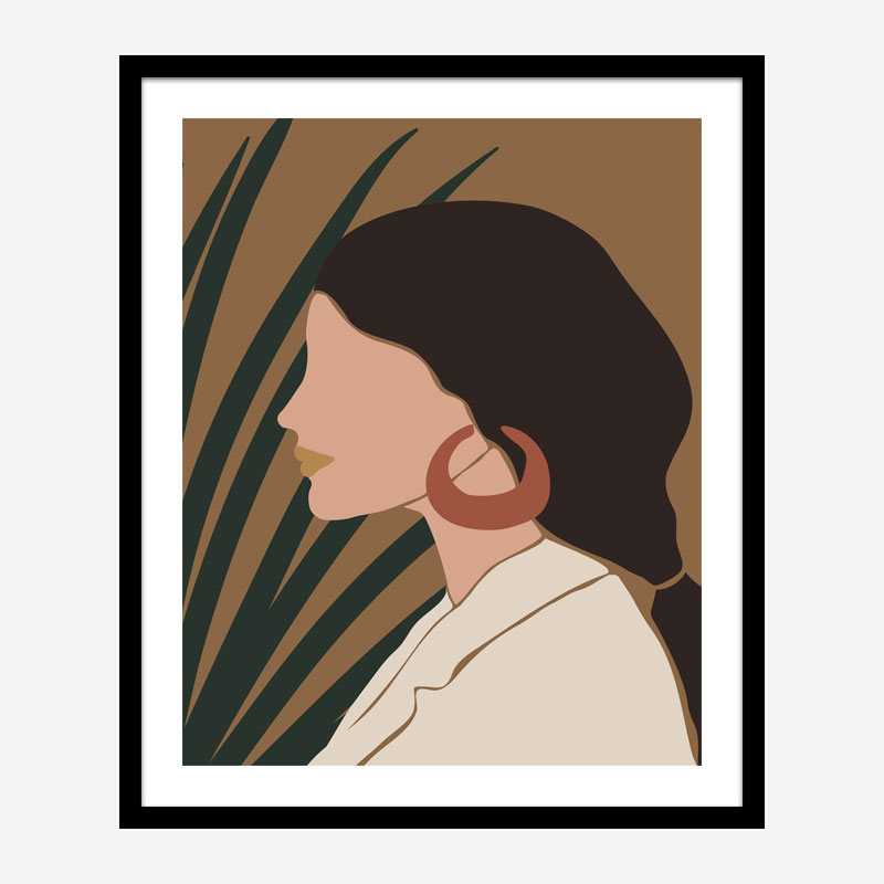 Boho Lady Two Art Print