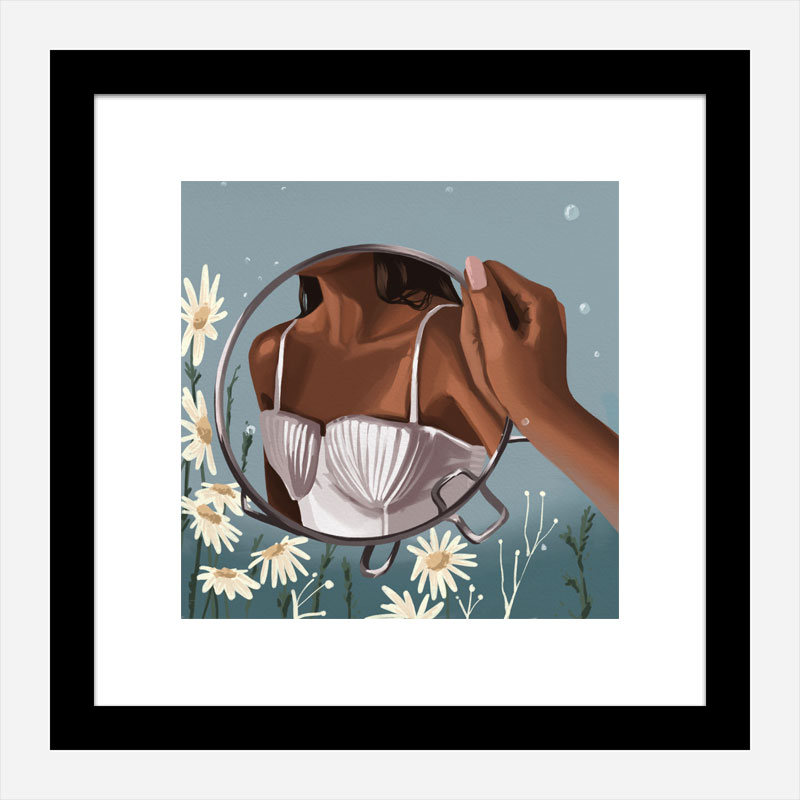 Mermaid in the Mirror Art Print Mermaid in the Mirror Art Print