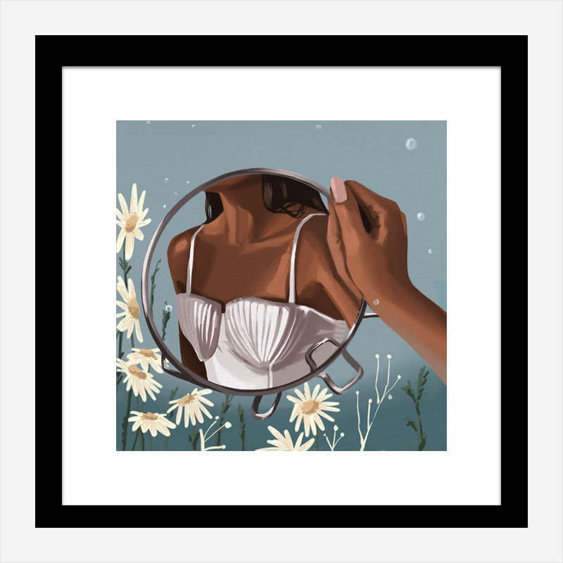 Mermaid in the Mirror Art Print Mermaid in the Mirror Art Print