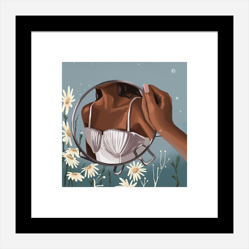Mermaid in the Mirror Art Print Mermaid in the Mirror Art Print