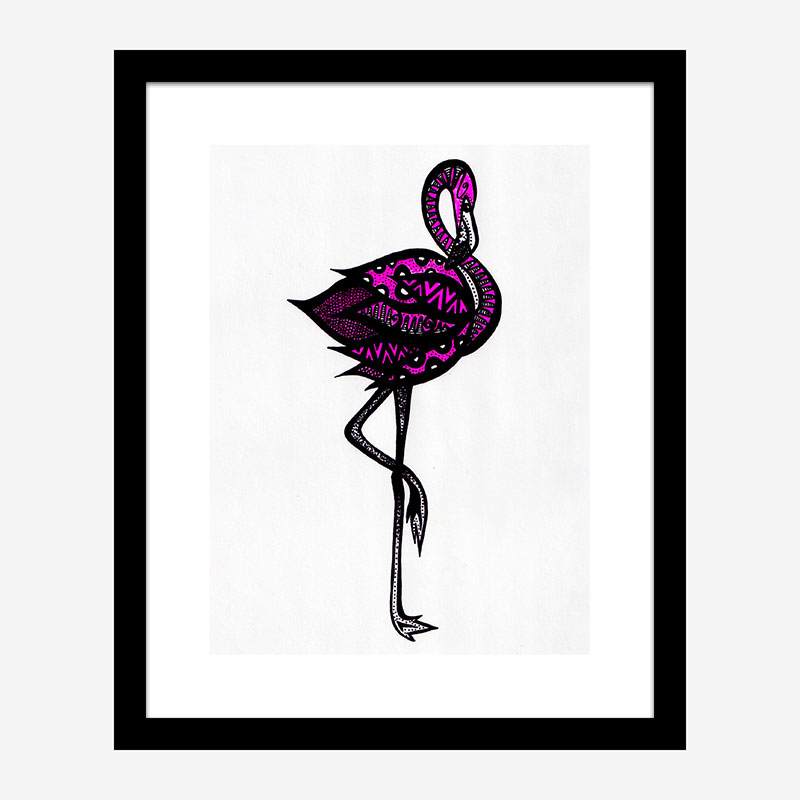 Bingo The Flamingo Art Print
