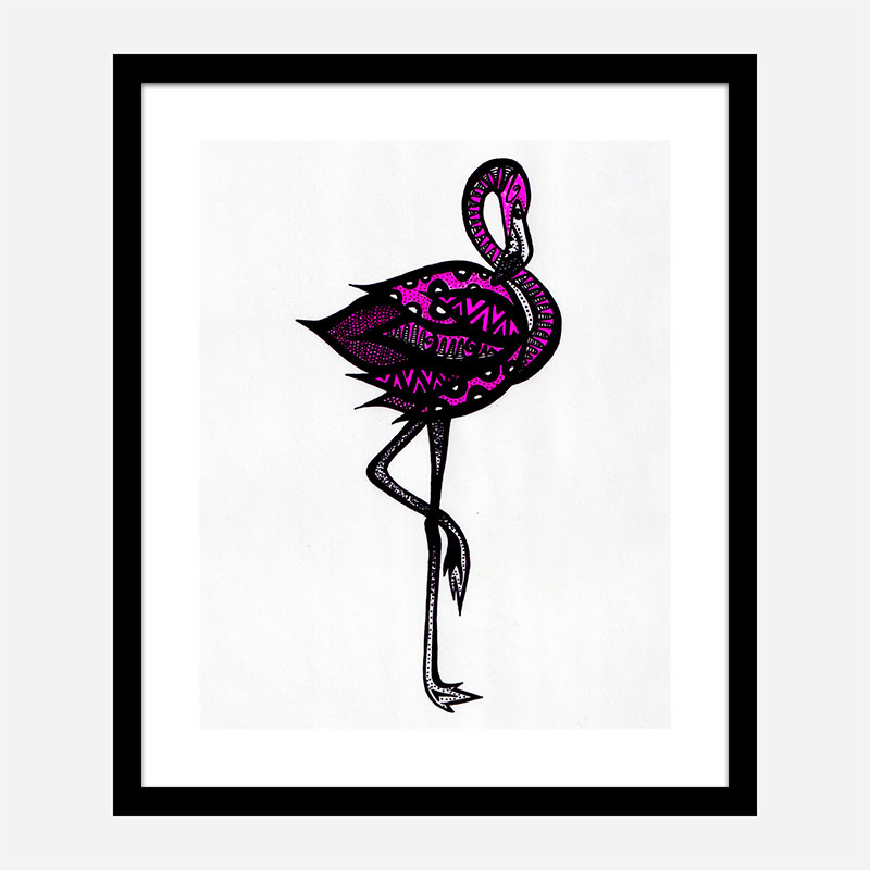 Bingo The Flamingo Art Print