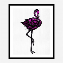 Bingo The Flamingo Art Print