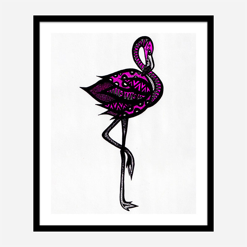 Bingo The Flamingo Art Print