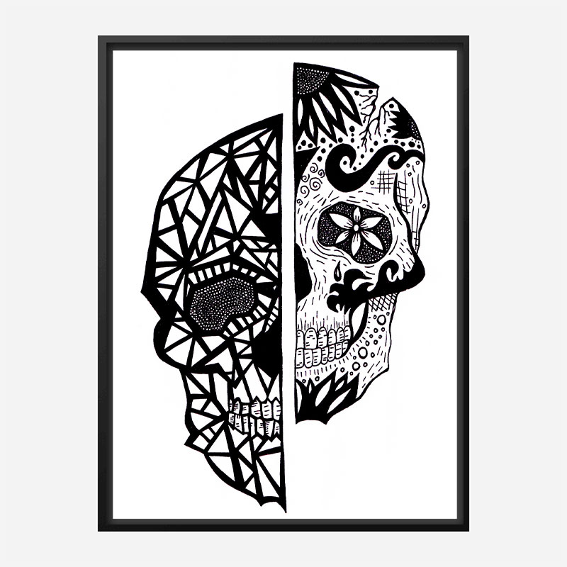 Two Faces Art Print