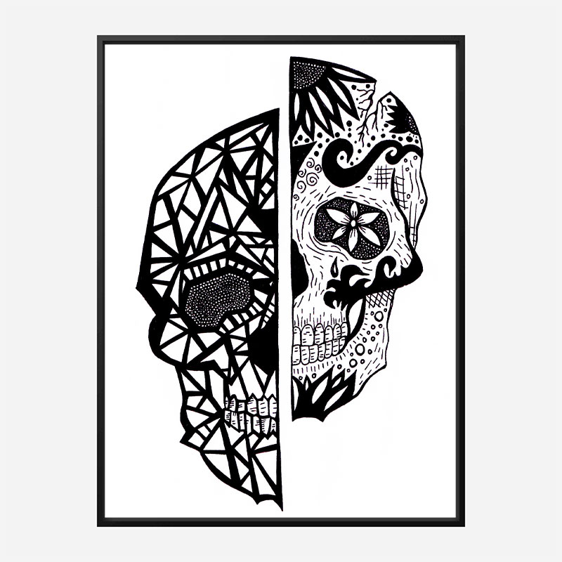 Two Faces Art Print