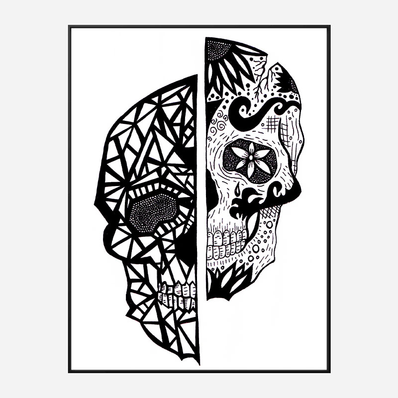 Two Faces Art Print