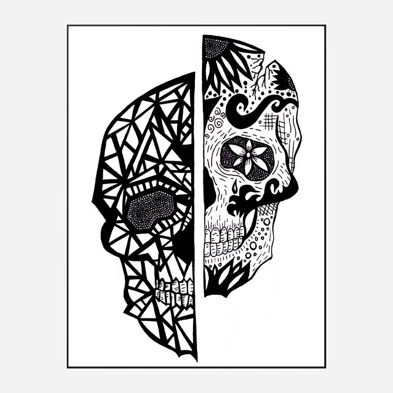 Two Faces Art Print