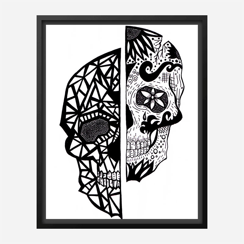 Two Faces Art Print