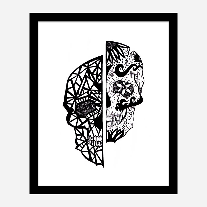 Two Faces Art Print