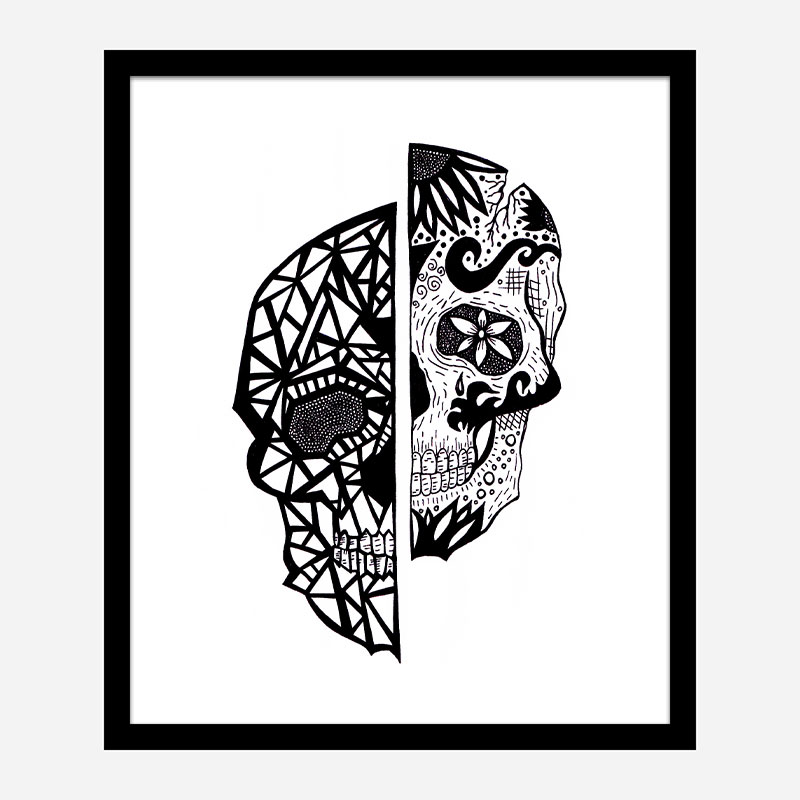 Two Faces Art Print