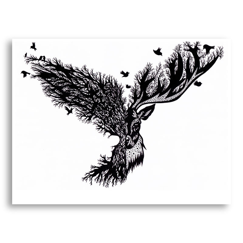 Antler Art Print