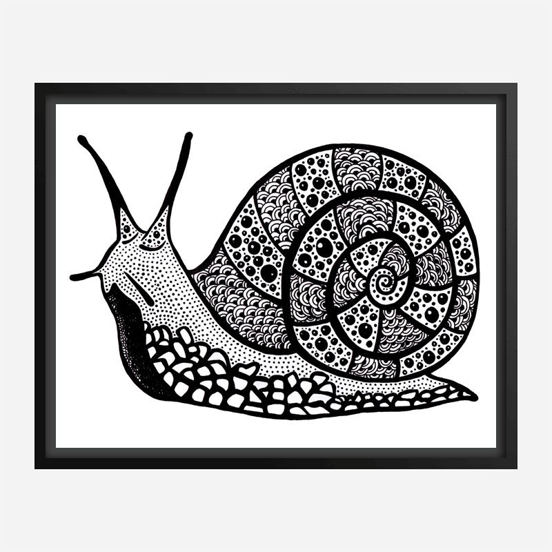 Turbo the Snail Art Print