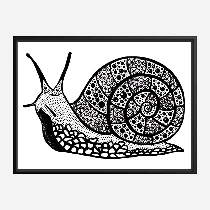 Turbo the Snail Art Print