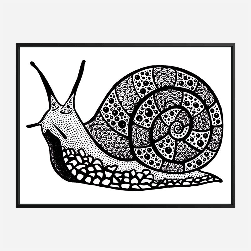 Turbo the Snail Art Print