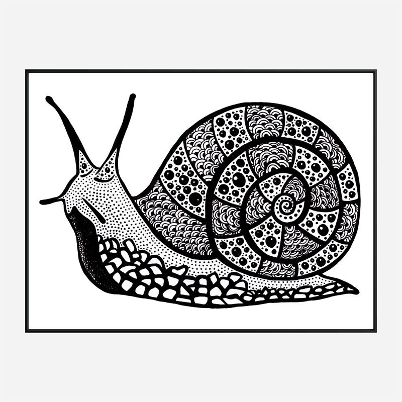 Turbo the Snail Art Print