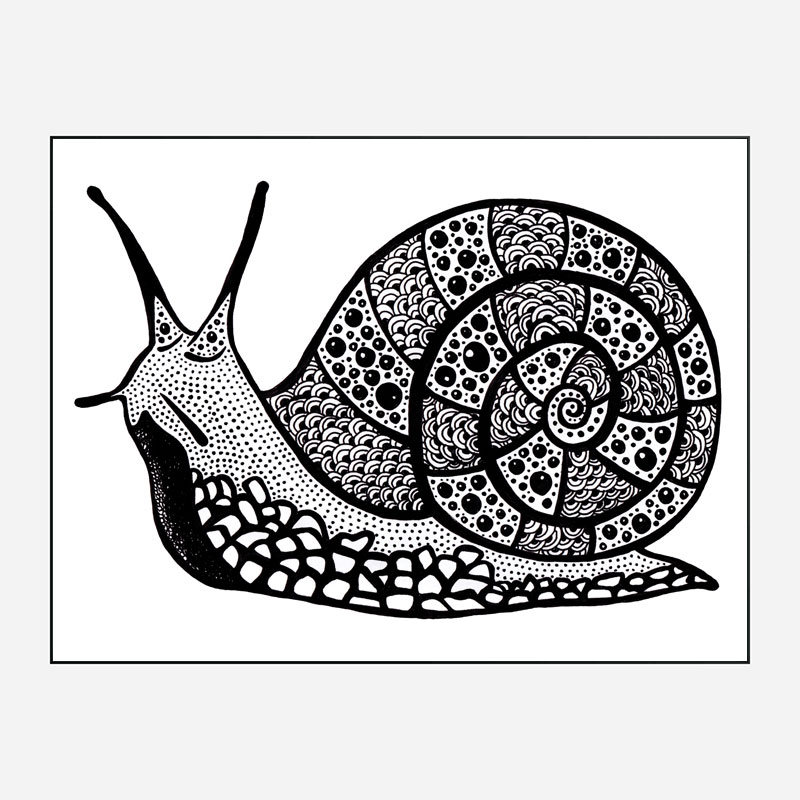Turbo the Snail Art Print