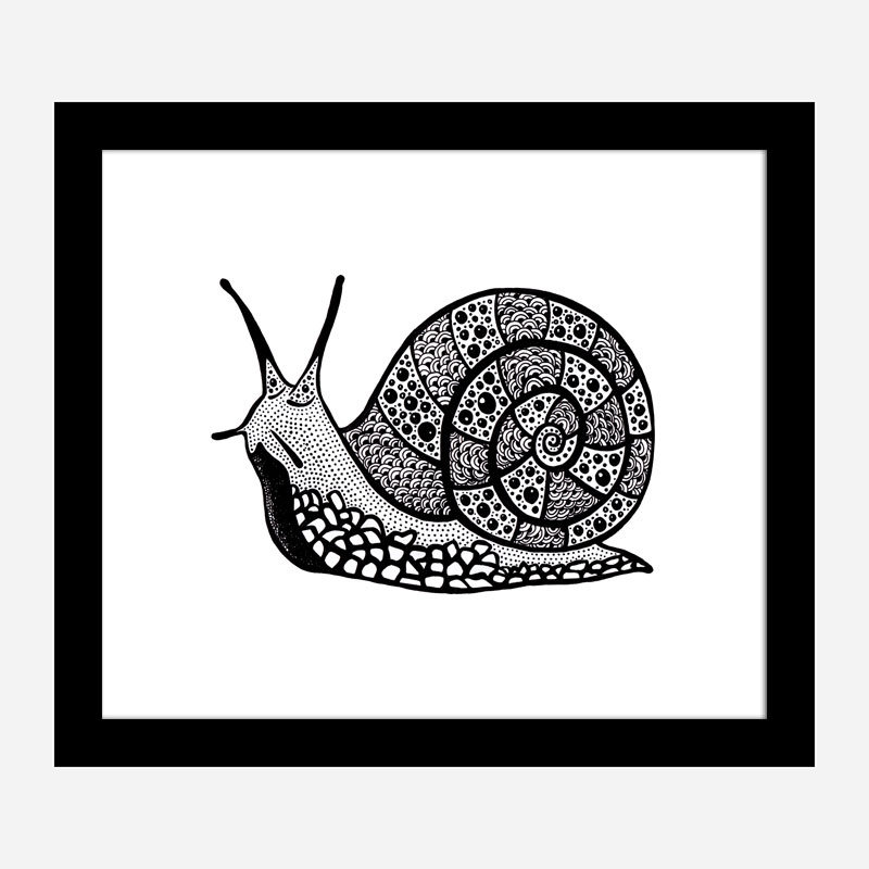 Turbo the Snail Art Print