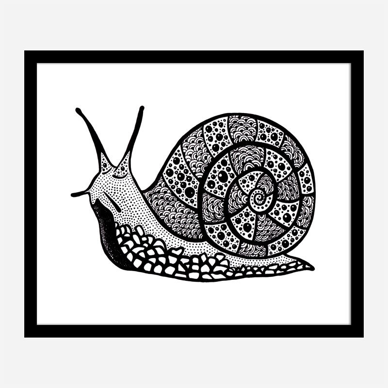 Turbo the Snail Art Print