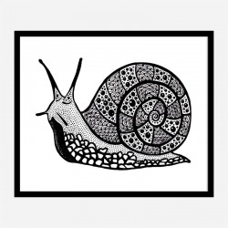 Turbo the Snail Art Print