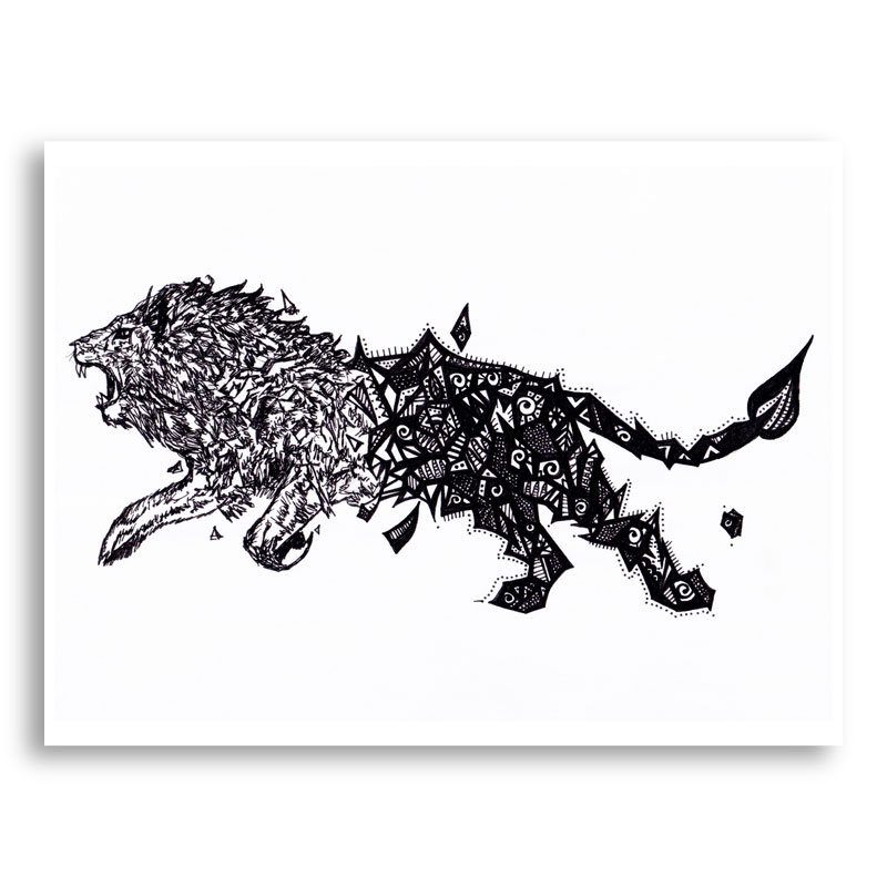 Hear Me Roar Art Print